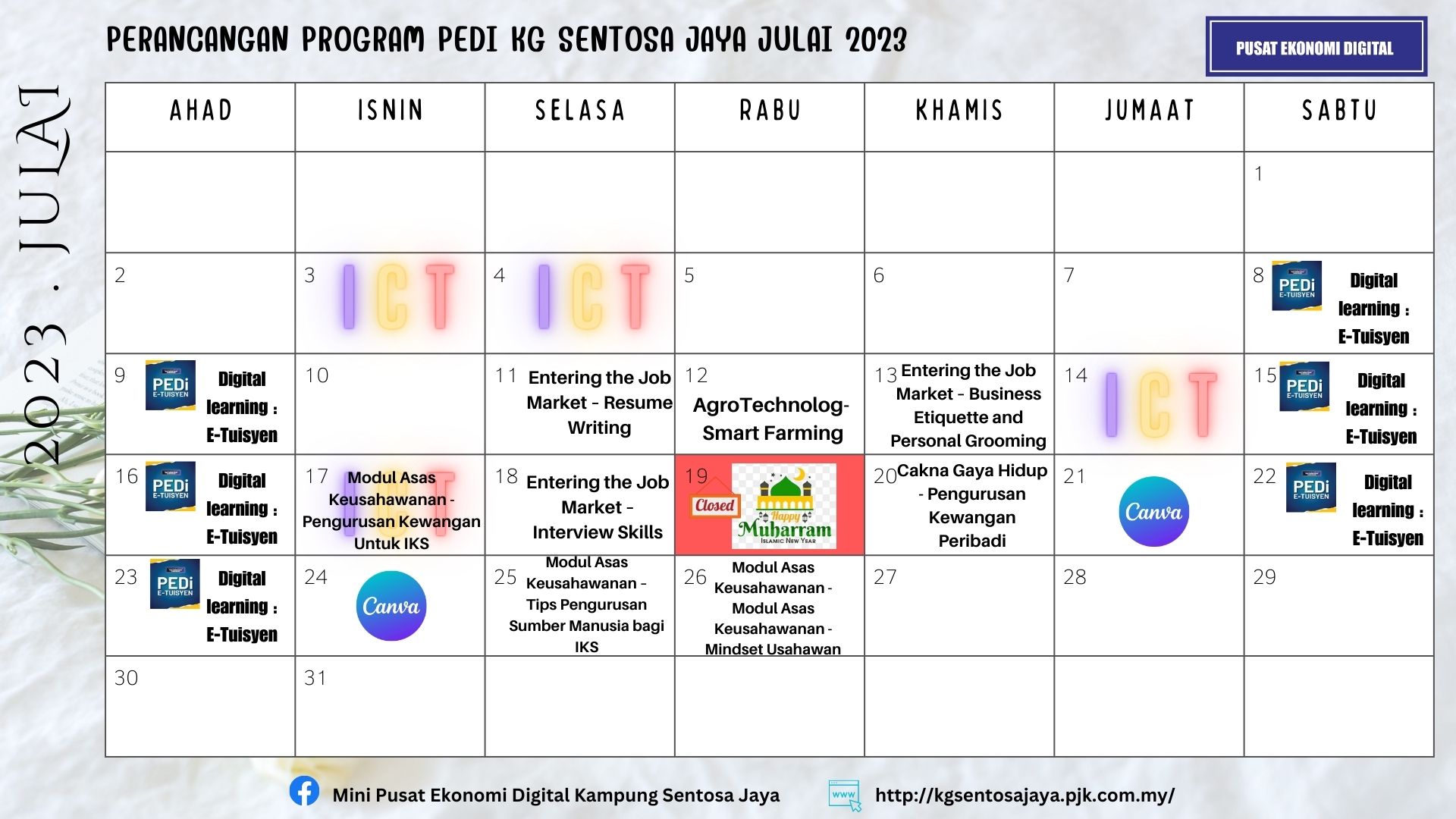 PERANCANGAN PROGRAM PEDi KG SENTOSA JAYA-JULAI 2023 1